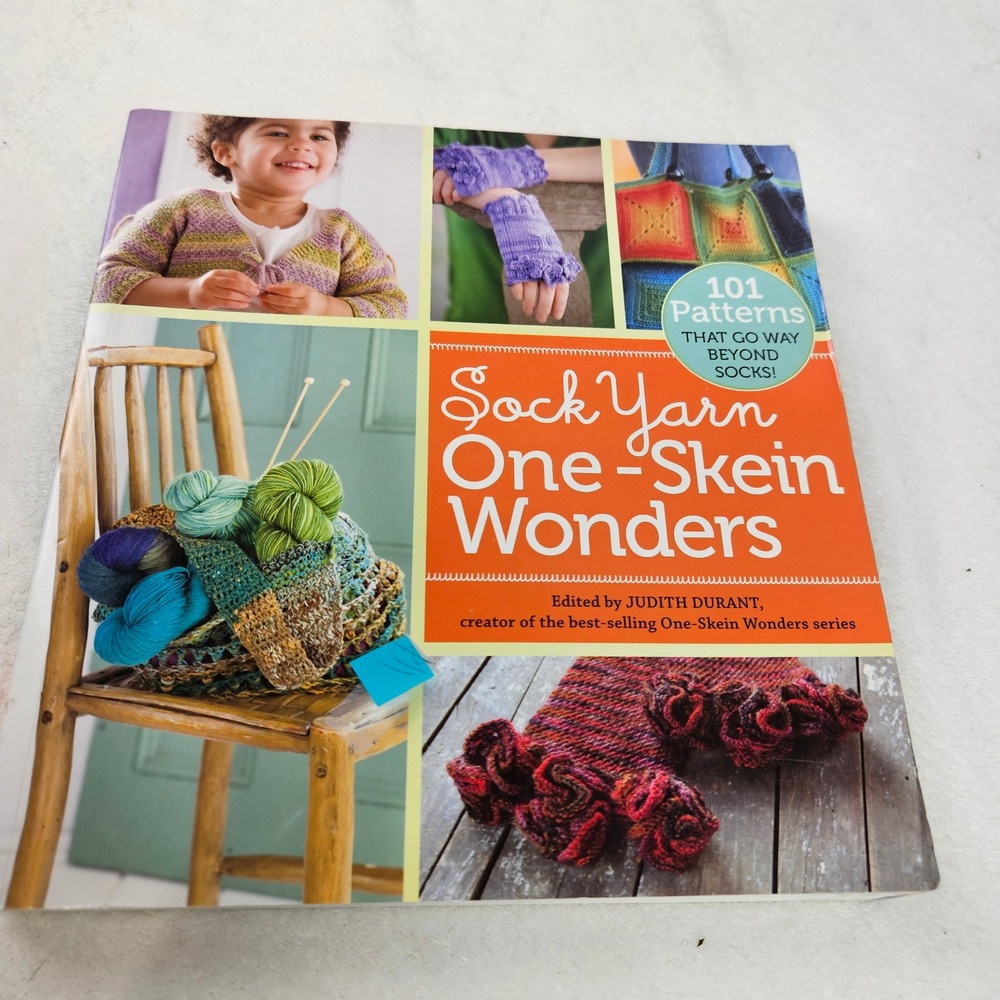 Sock Yarn One-Skein Wonders 101 Knitting Patterns Judith Durant Storey Book